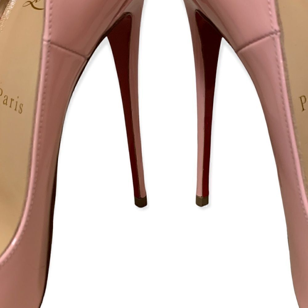 Christian Louboutin Baby Pink Patent Leather So Kate 120 Pumps | Size: 38.5 | - Picture 9 of 15